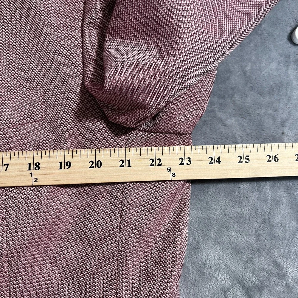 Alan Flusser Pink Blazer Mens XL 46 Lined Suit Jacket Sport Coat Floral